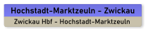 Hochstadt-Marktzeuln - Zwickau Zwickau Hbf - Hochstadt-Marktzeuln