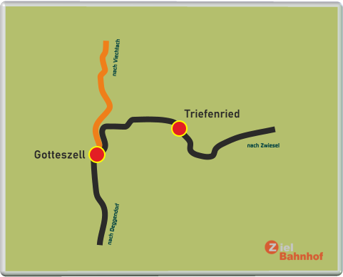 Gotteszell Triefenried nach Zwiesel nach Viechtach nach Deggendorf